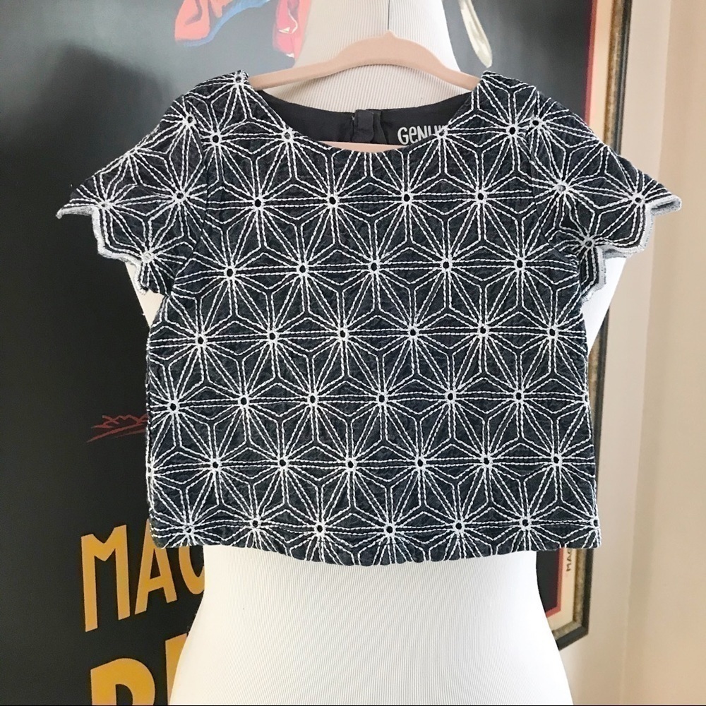 Genuine Kids by Oshgosh Star Embroidered Top 3T